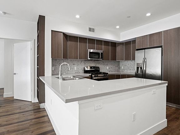 Kitchen with Countertop Bar