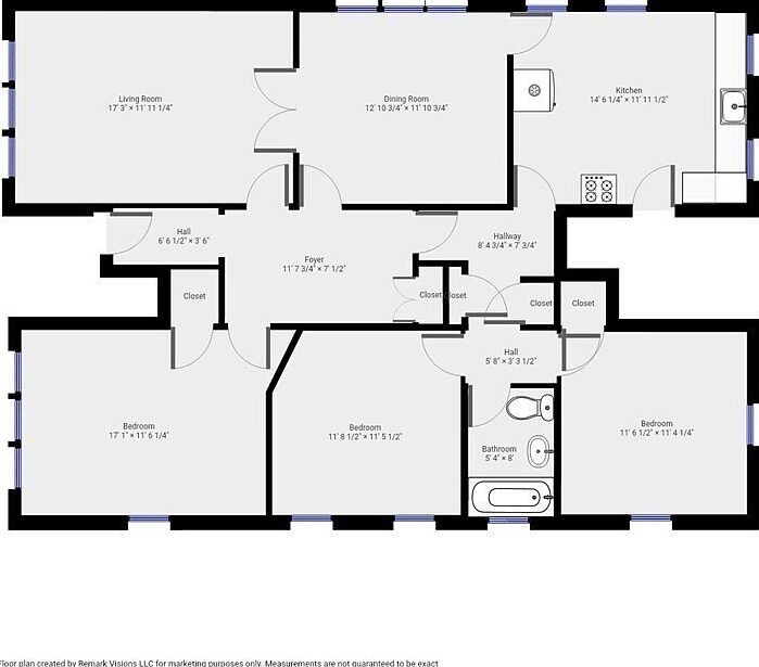 floor plan with dimensions