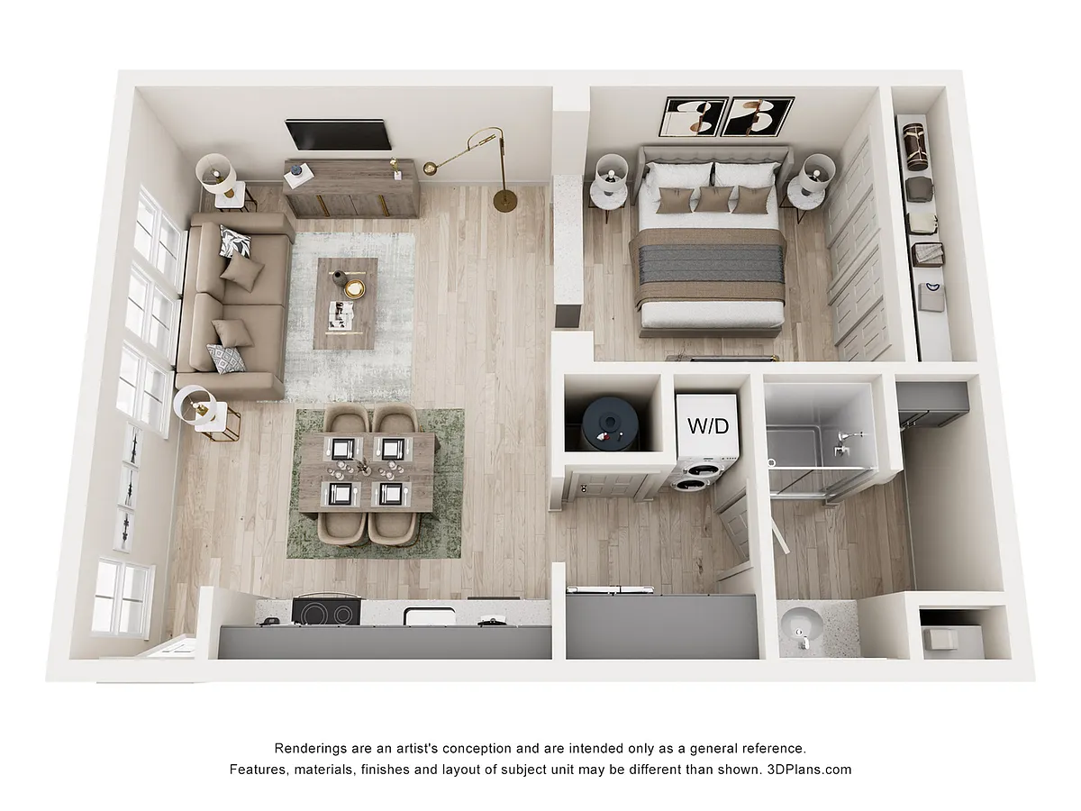 Floor plan Studio A