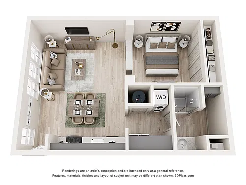 Floor plan Studio A