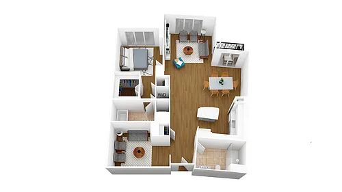 Floor plan A2D + Den