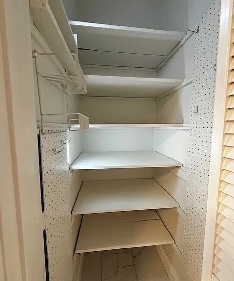 Kitchen pantry with rechargeable lights