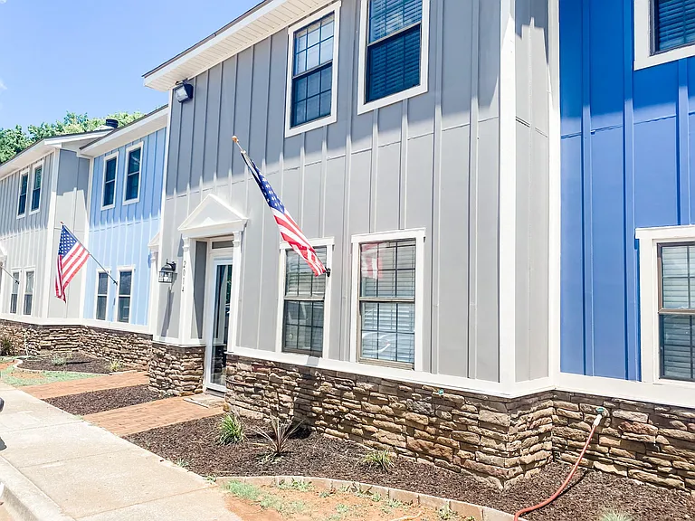 Small townhouse community that underwent a major exterior update in 2021