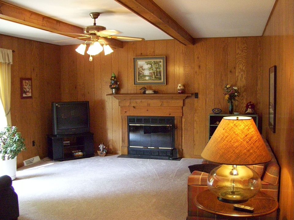 Family Room with Wood Burning Fireplace