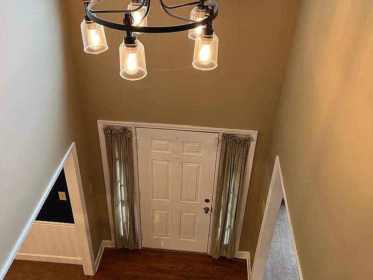 Entry area from top of the stairs.