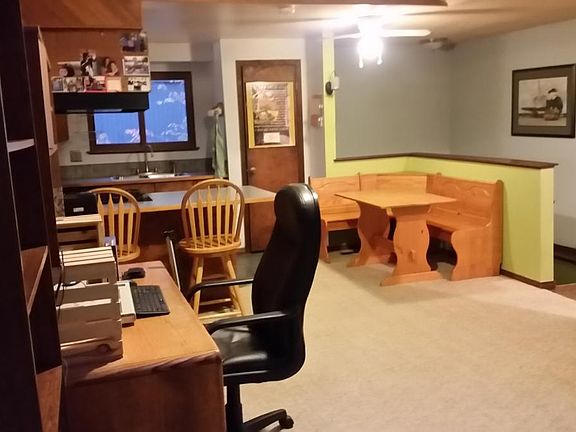 Family room view of Breakfast table