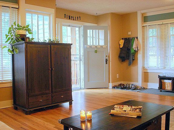 Living Room w/ original hardwood floors