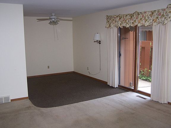 Looking from the living room to the dining area.