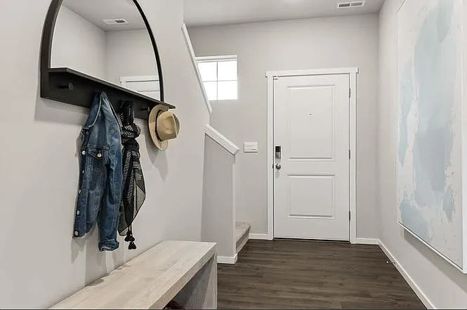 Front door and foyer area