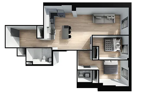 Floor plan 967-306 Elm St.