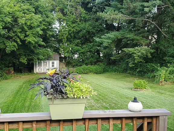 Private fenced-in back yard