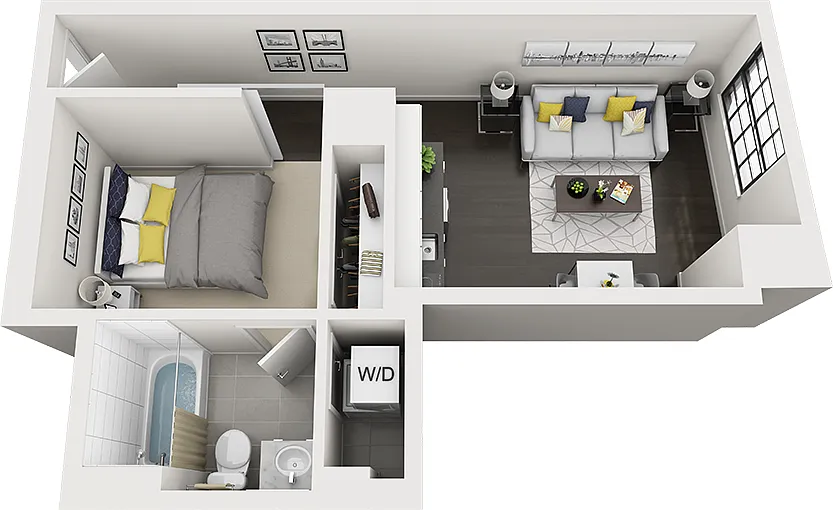 Floor plan Studio-e10a