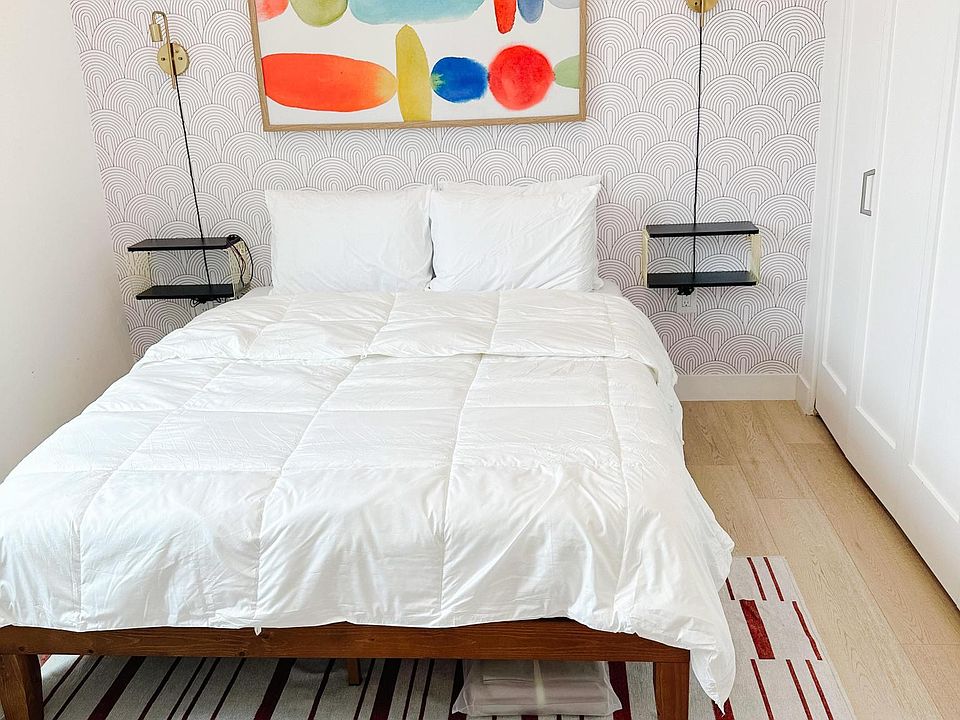 Bedroom 1. Queen size bed with bathroom connected.