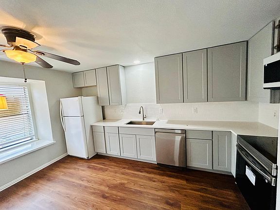 New oversized kitchen shaker style cabinets, new appliances, new flooring, new paint, new LED lights