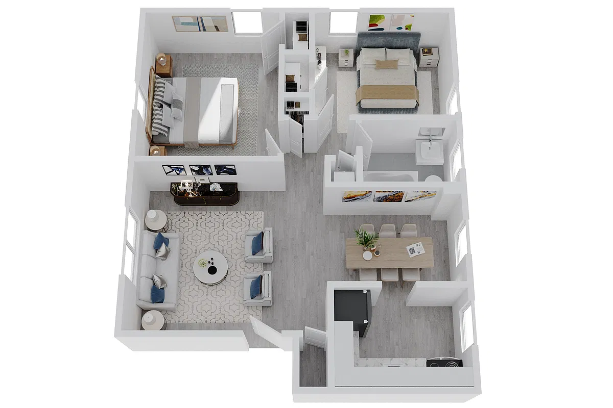 Floor plan Two Bedroom