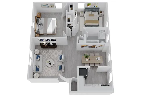 Floor plan Two Bedroom