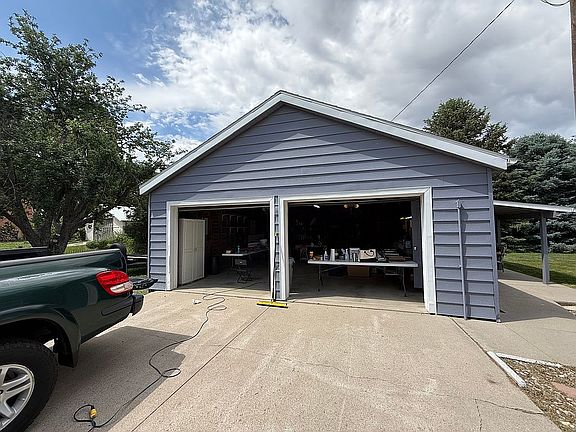 garage with built-in storage