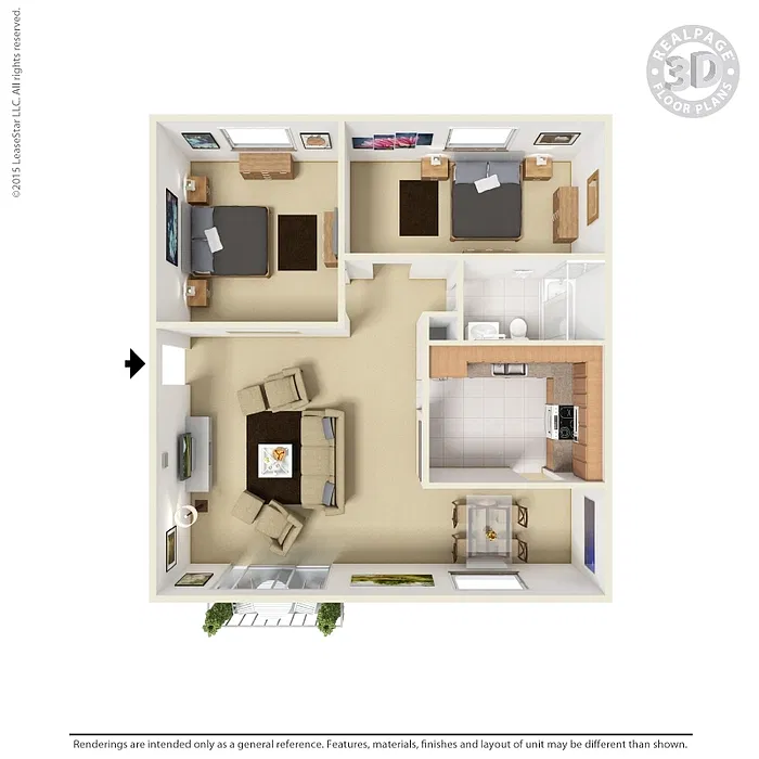 Floor plan CHERBOURG 2B