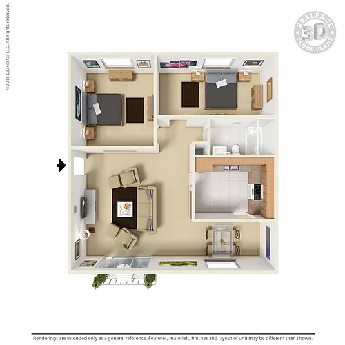 Floor plan CHERBOURG 2B