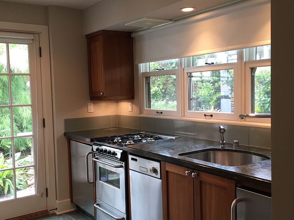 entry and kitchen