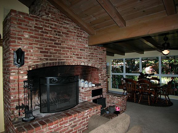 Huge custom fireplace