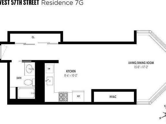 2nd image of 301 W 57th St APT 7G