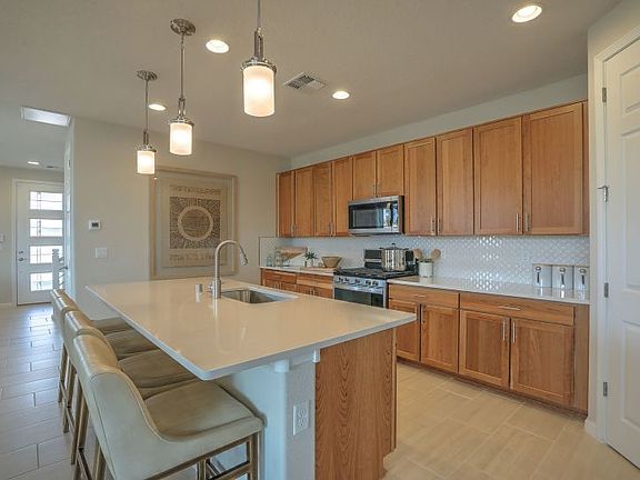 Kitchen includes different cabinet configuration options and complete personalization of counters, c