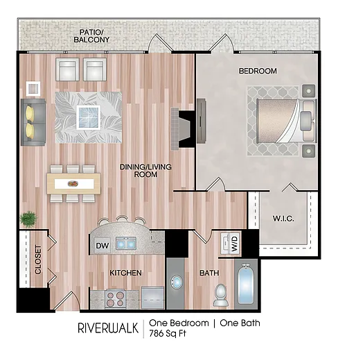 Floor plan Riverwalk