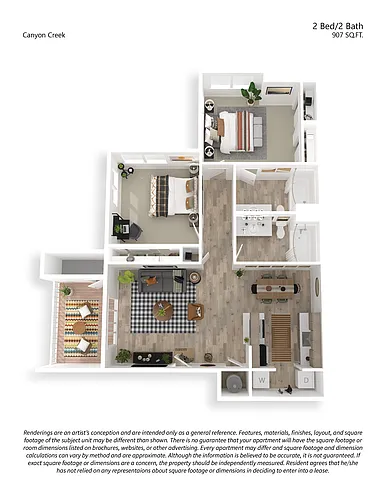 Floor plan 2x2 Classic