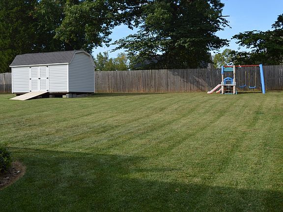 Backyard with privacy fence