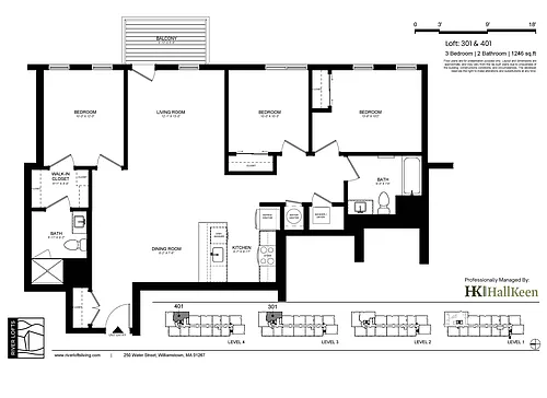Floor plan Three Bedroom B3 - Coming Fall 2026