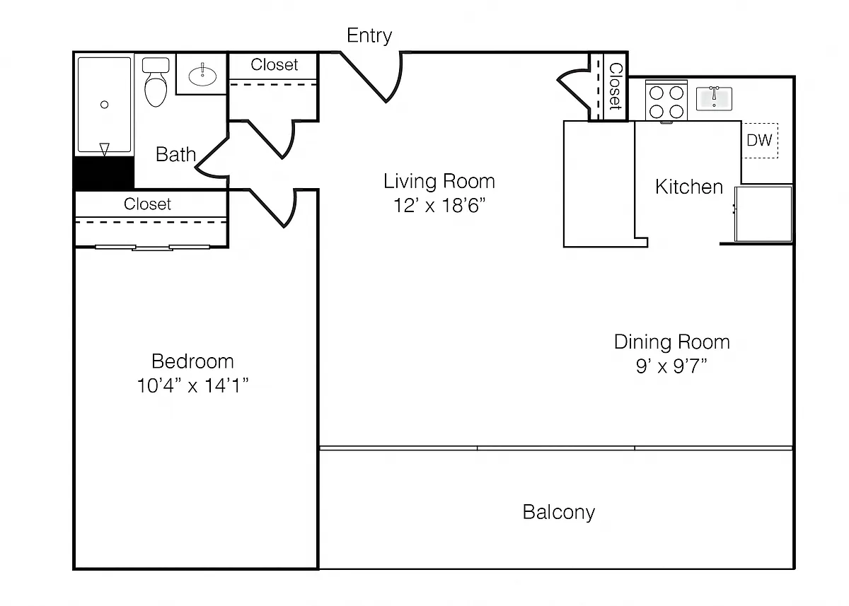 Floor plan Rise | A2 | Reno