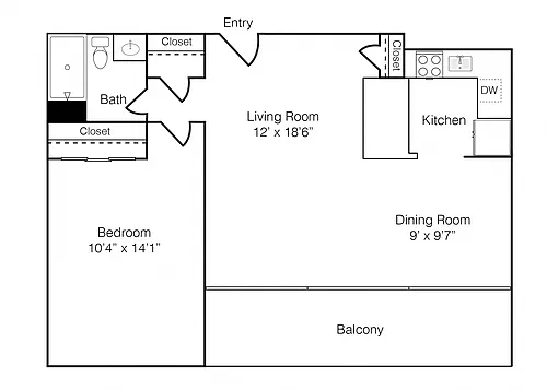 Floor plan Rise | A2 | Reno