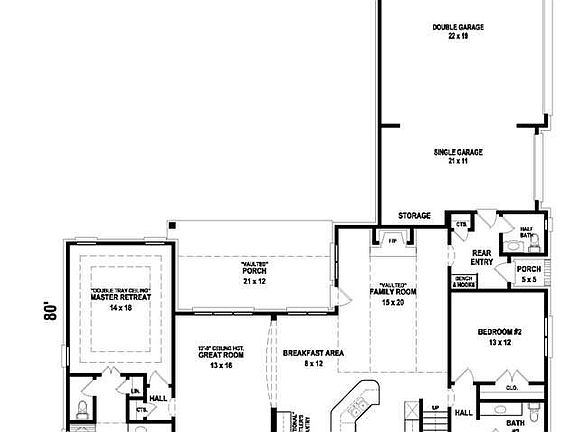 The Saunders I - First Floor Plan
