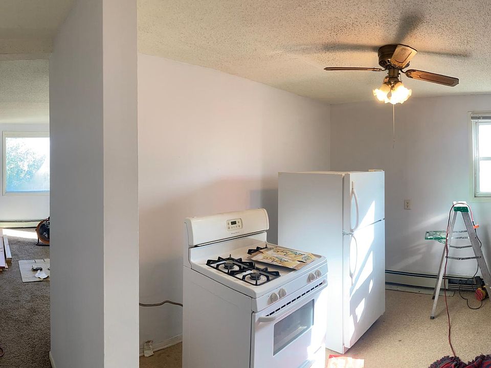 Large kitchen off of the living room