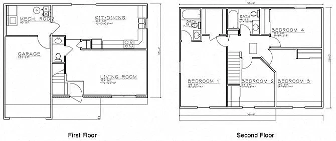 Floor plan 4 Bedroom