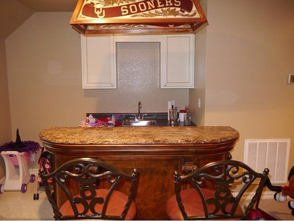Bonus room wet bar