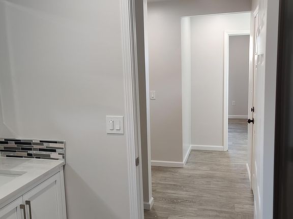 Bathroom view of hallway