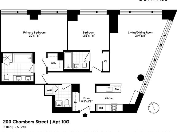 2nd image of 200 Chambers St APT 10G