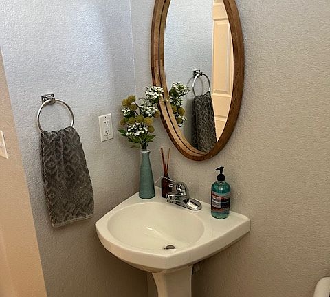 Half Bath on 1st Floor.