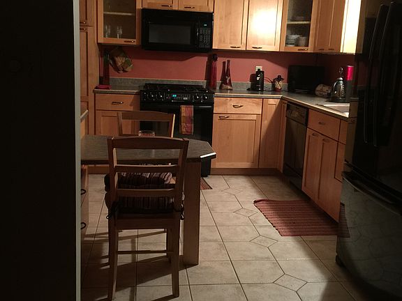 Kitchen with built in bar