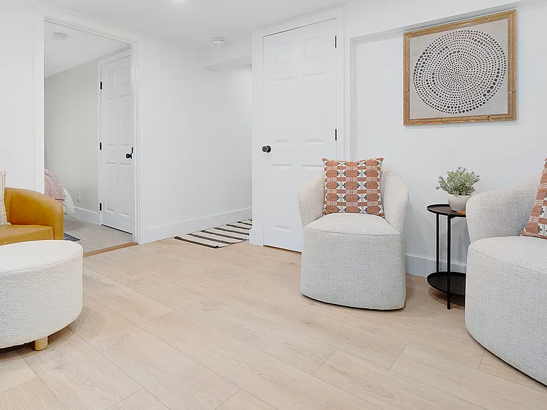 Lower level family room.