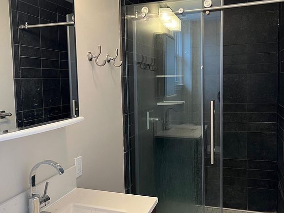 Full bathroom with standup shower