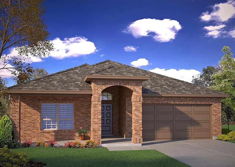 D.R. Horton's Gallup Floorplan Elevation B. Photos shown here may not depict the specified home & features included are for illustration purposes only.