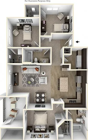 Three Bedroom, Two Bathroom Three Bedroom, Two Bathroom