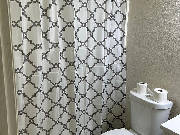 Bathroom with tub.