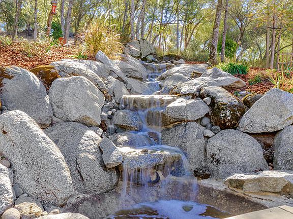 Large waterfall natural rock