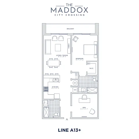 Floor plan The Maddox at City Crossing - A13+