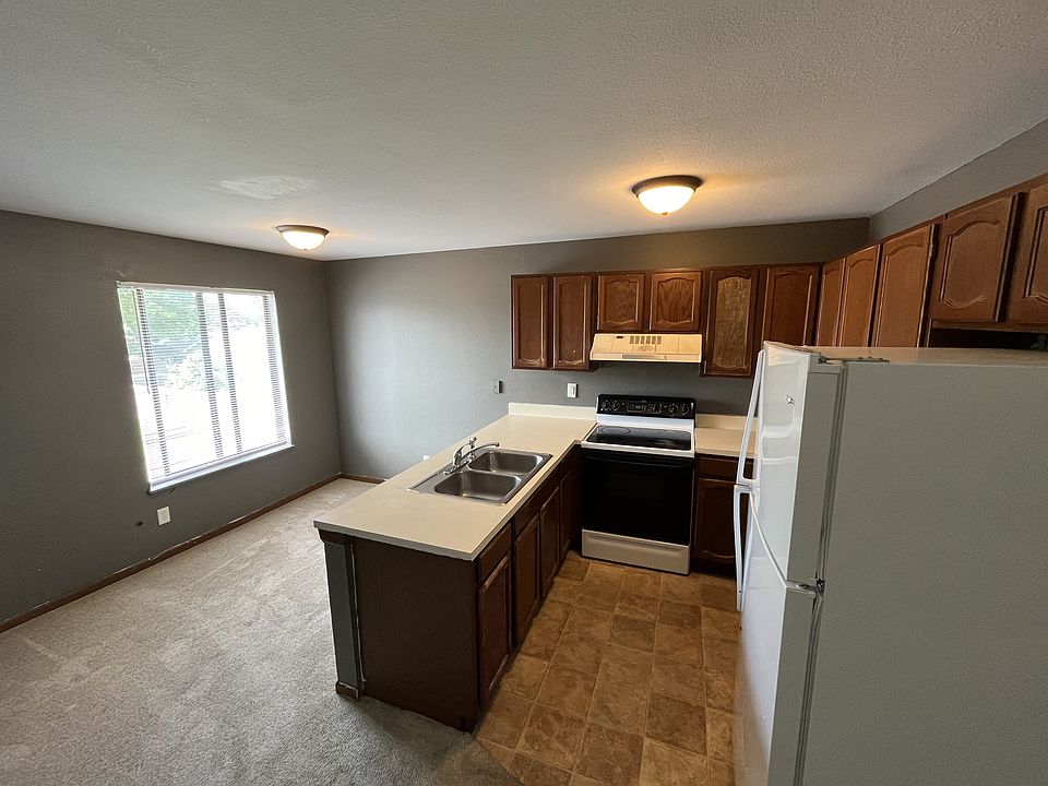 The kitchen and dining room.