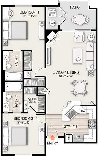 Floor plan Plan D